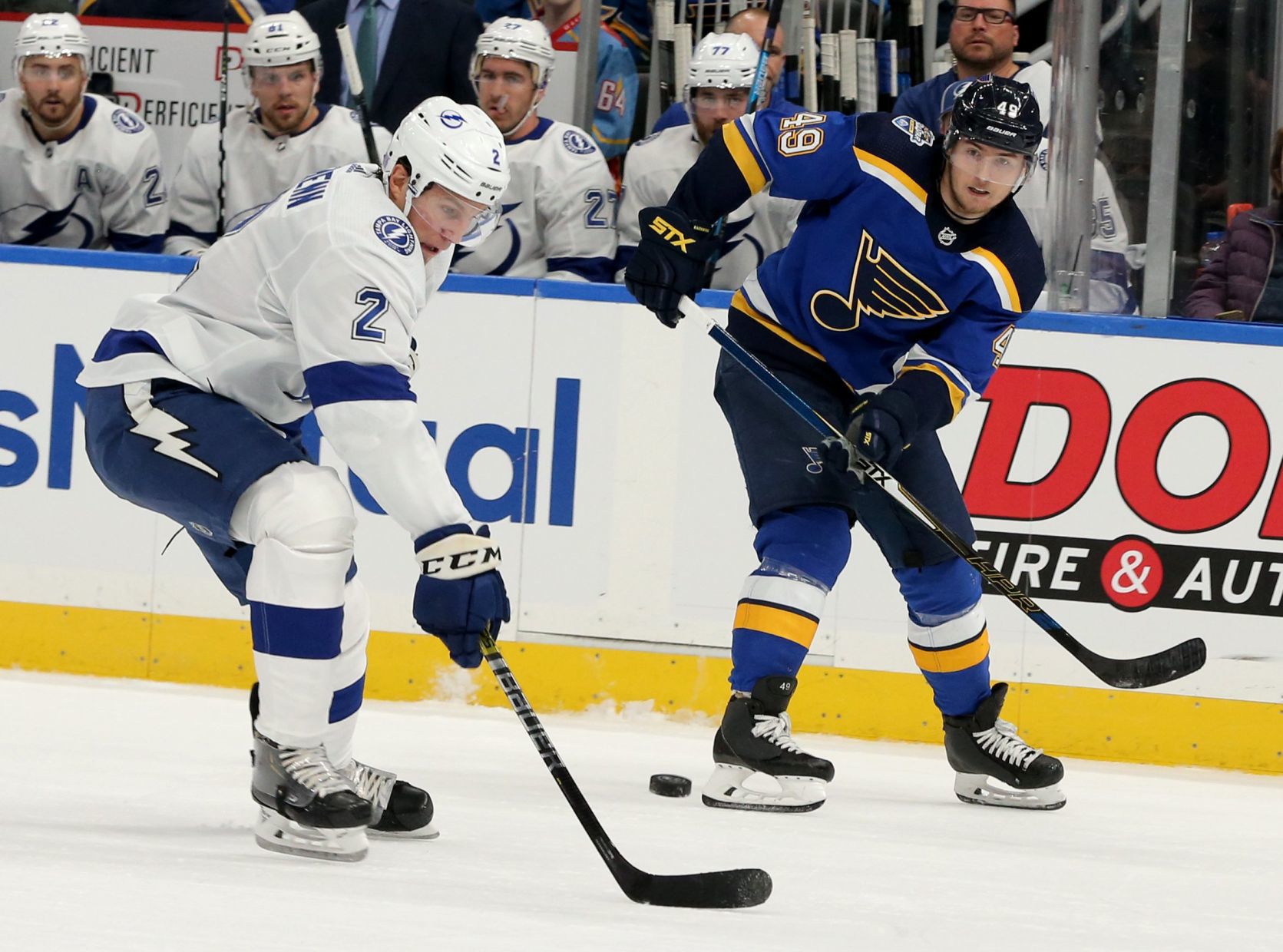 Blues host Lightning